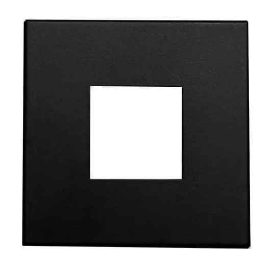 2" Square Slim Black Cover