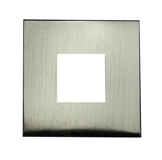 2" Square Slim Brushed Nickel Cover