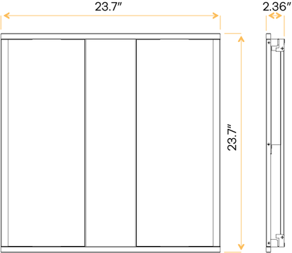 2X2 Square Center Basket Troffer