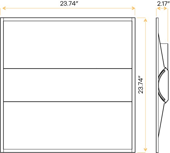 2X2 Center Basket Troffer