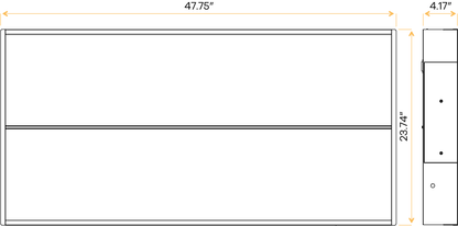 2X4 Center Line Troffer + Em