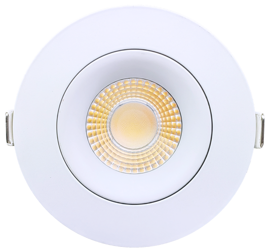 3.5" Round Gimbal White