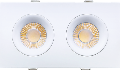 3.5” Double Head Multiple Gimbal White
