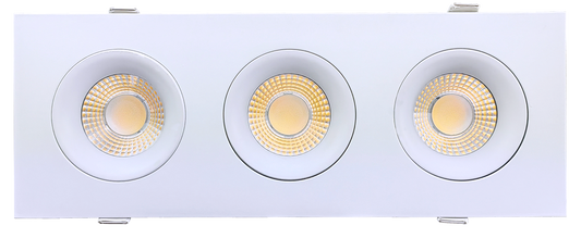 3.5” Triple Head Multiple Gimbal White