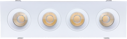 3.5” Four Head Multiple Gimbal White