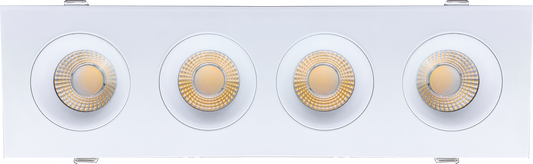 3.5” Four Head Multiple Gimbal White