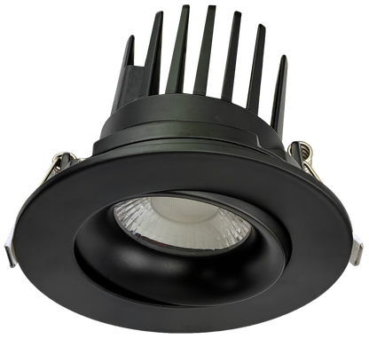 3.5" Round Gimbal Black