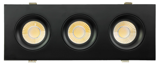 3.5” Triple Head Multiple Gimbal Black