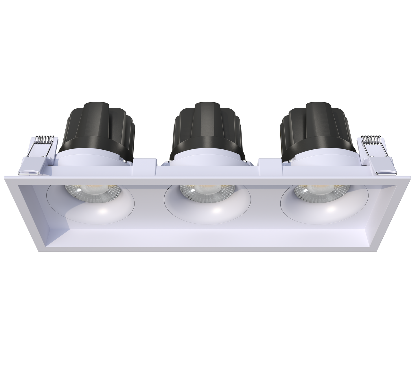 3.5” Triple Head Multiple Regress Gimbal White