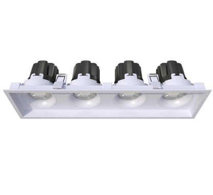 3.5” Four Head Multiple Regress Gimbal White