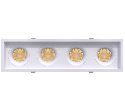 3.5” Four Head Multiple Regress Gimbal White