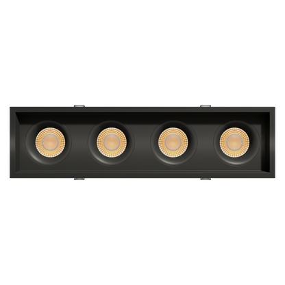 3.5” Four Head Multiple Regress Gimbal Black