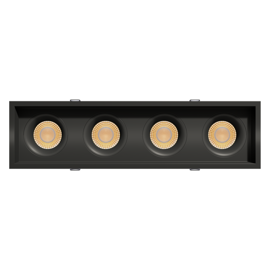 3.5” Four Head Multiple Regress Gimbal Black