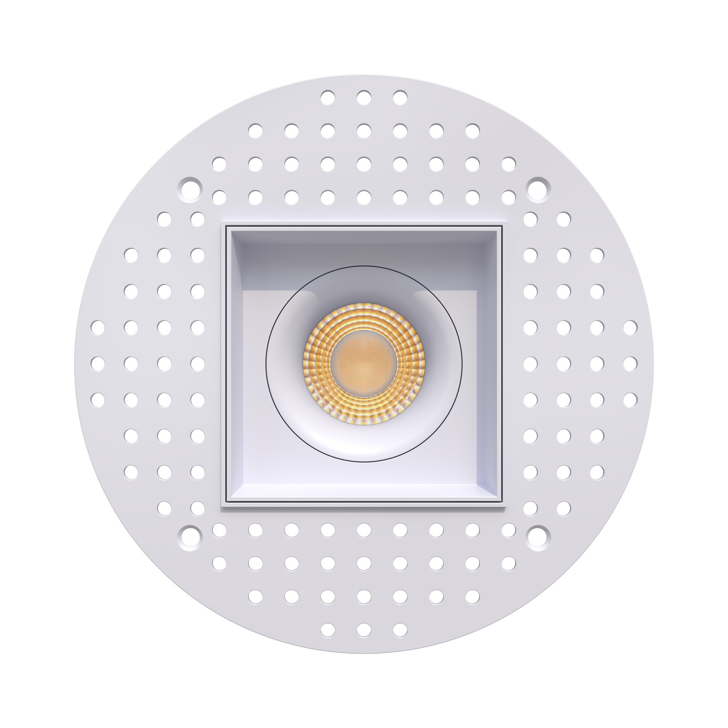 3.5” Trimless Single Head Multiple Regress Gimbal White