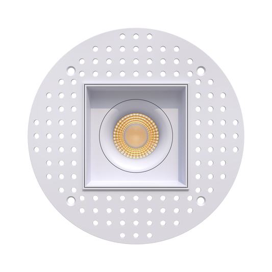 3.5” Trimless Single Head Multiple Regress Gimbal White
