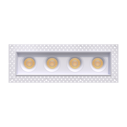 3.5” trimless Four Head Multiple Regress Gimbal White