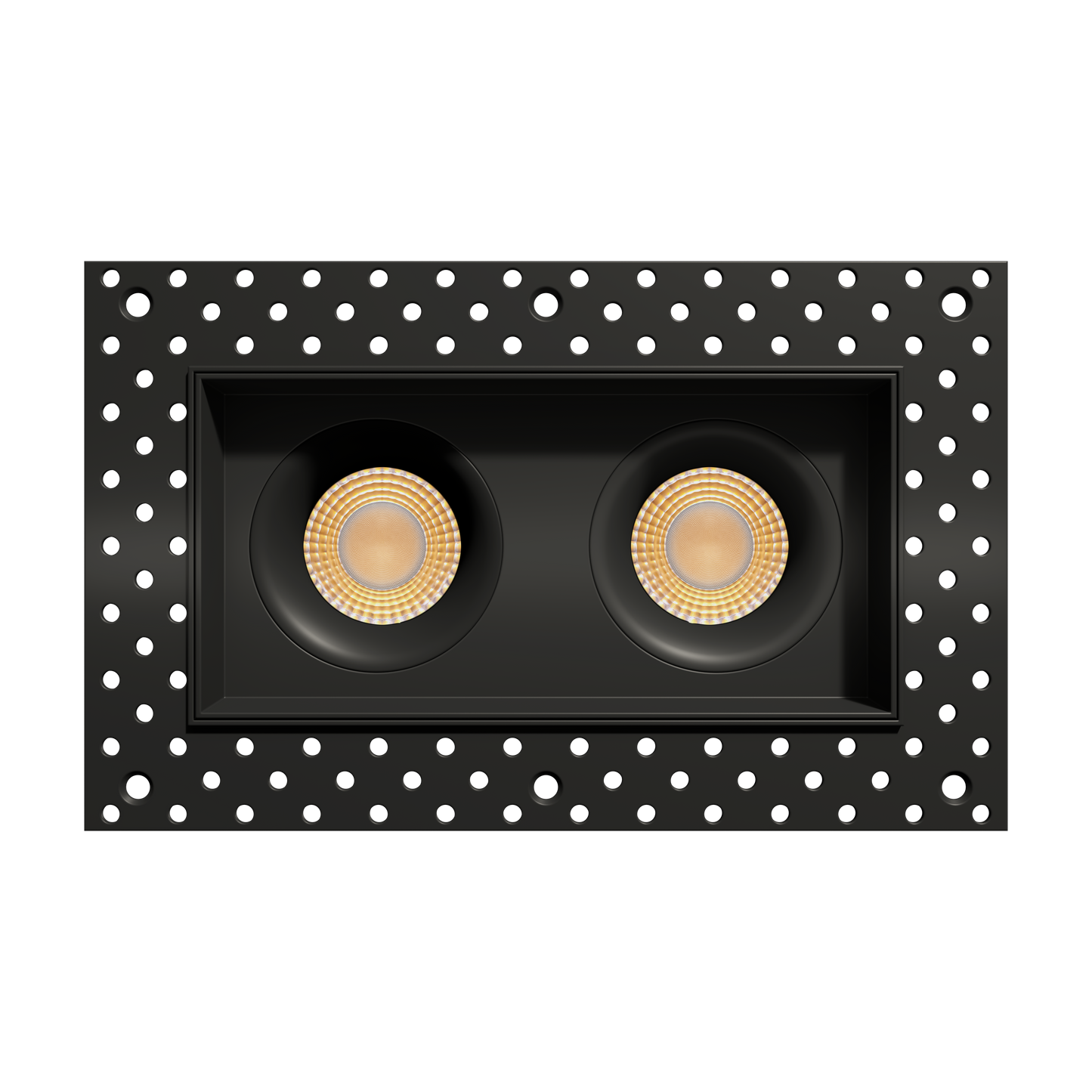 3.5” Trimless Double Head Multiple Regress Gimbal Black