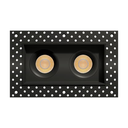 3.5” Trimless Double Head Multiple Regress Gimbal Black