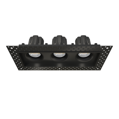 3.5” Trimless Triple Head Multiple Regress Gimbal Black