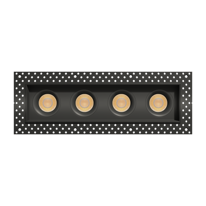 3.5” trimless Four Head Multiple Regress Gimbal Black