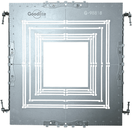 6″ Rectangular Flanged New construction plate