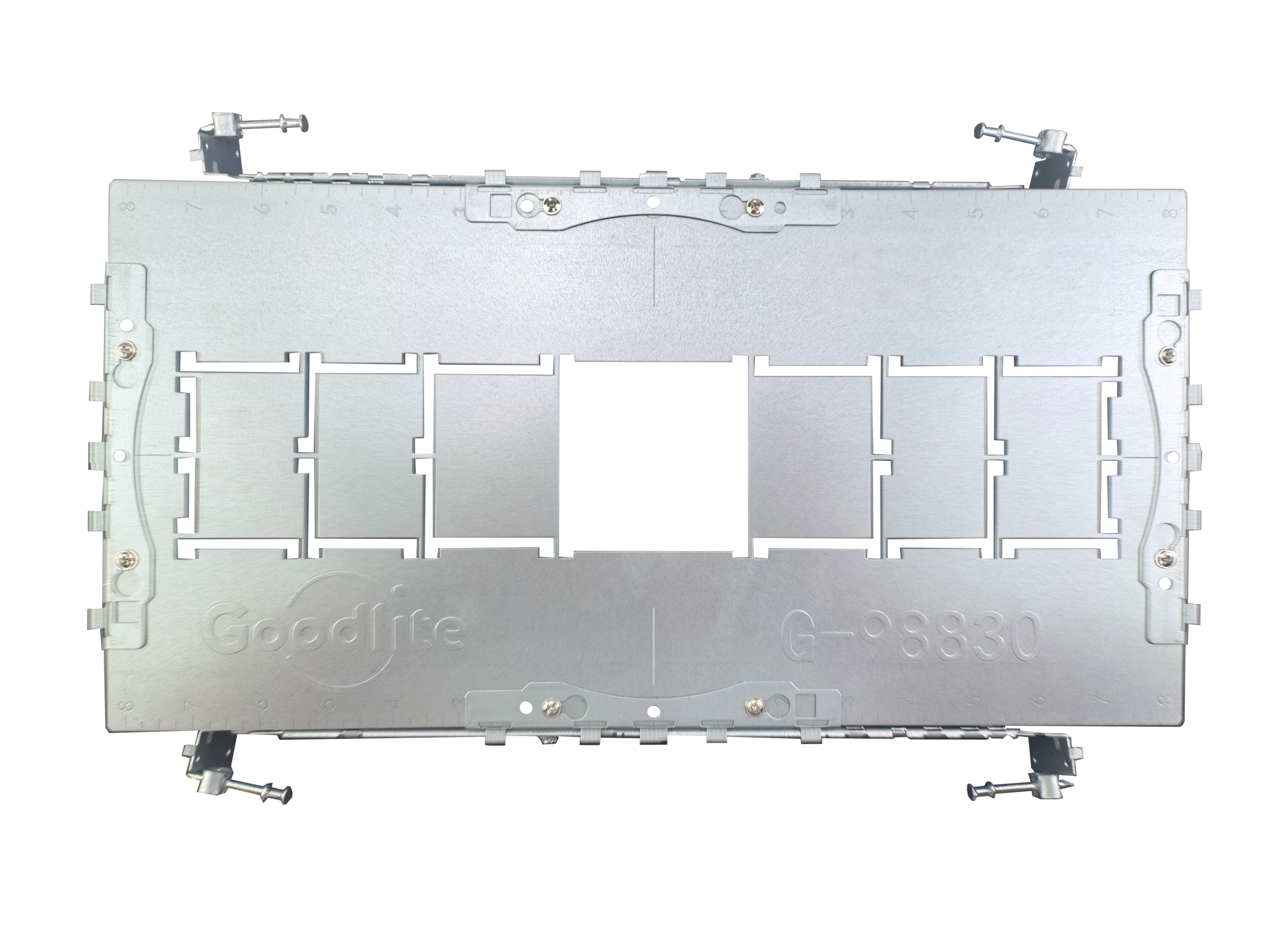 G-98814 3.70″ Rectangular Flanged New construction plate – Goodlite