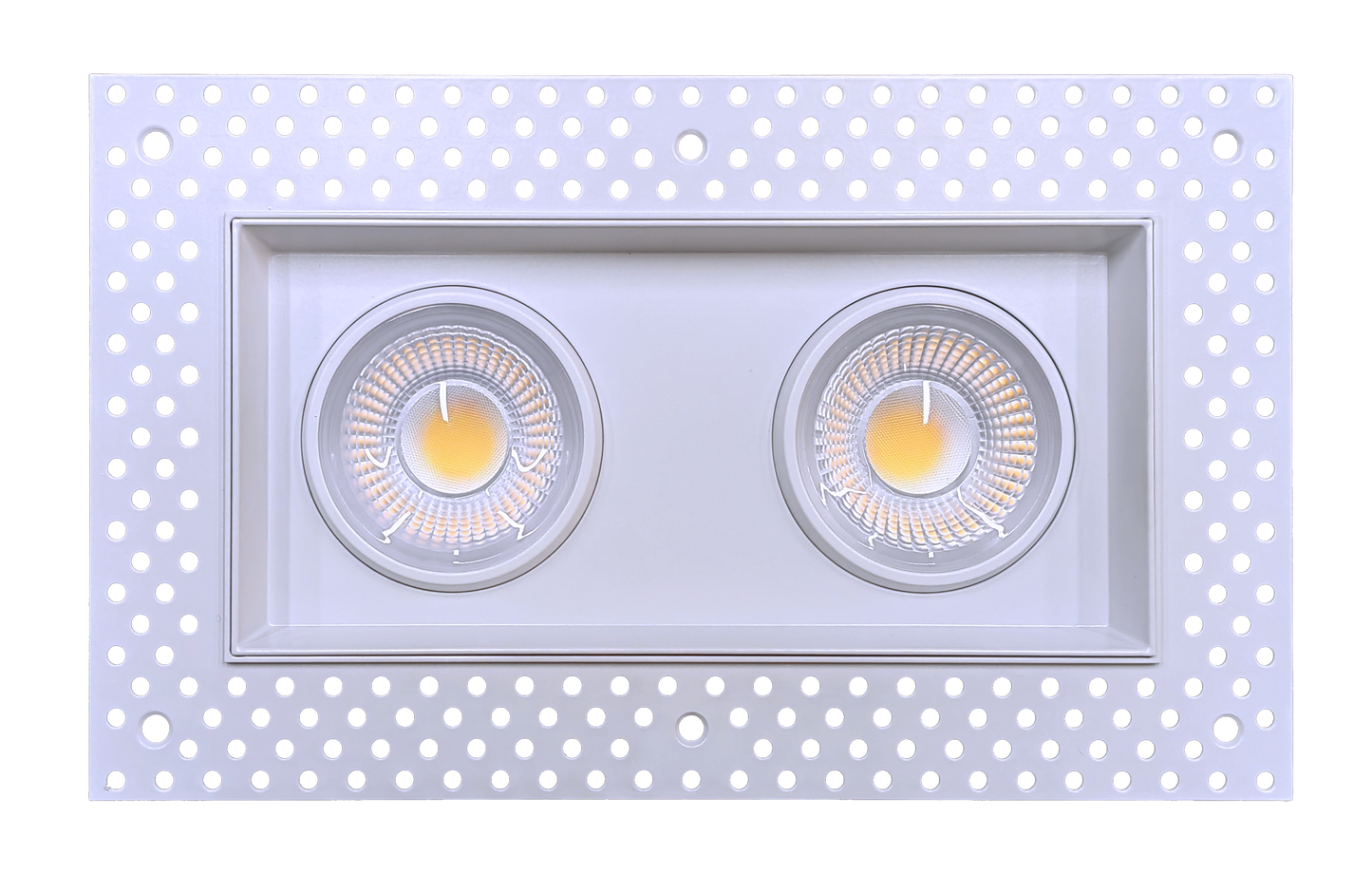 4" Single Head Trimless Regress Multiple Gimbal White