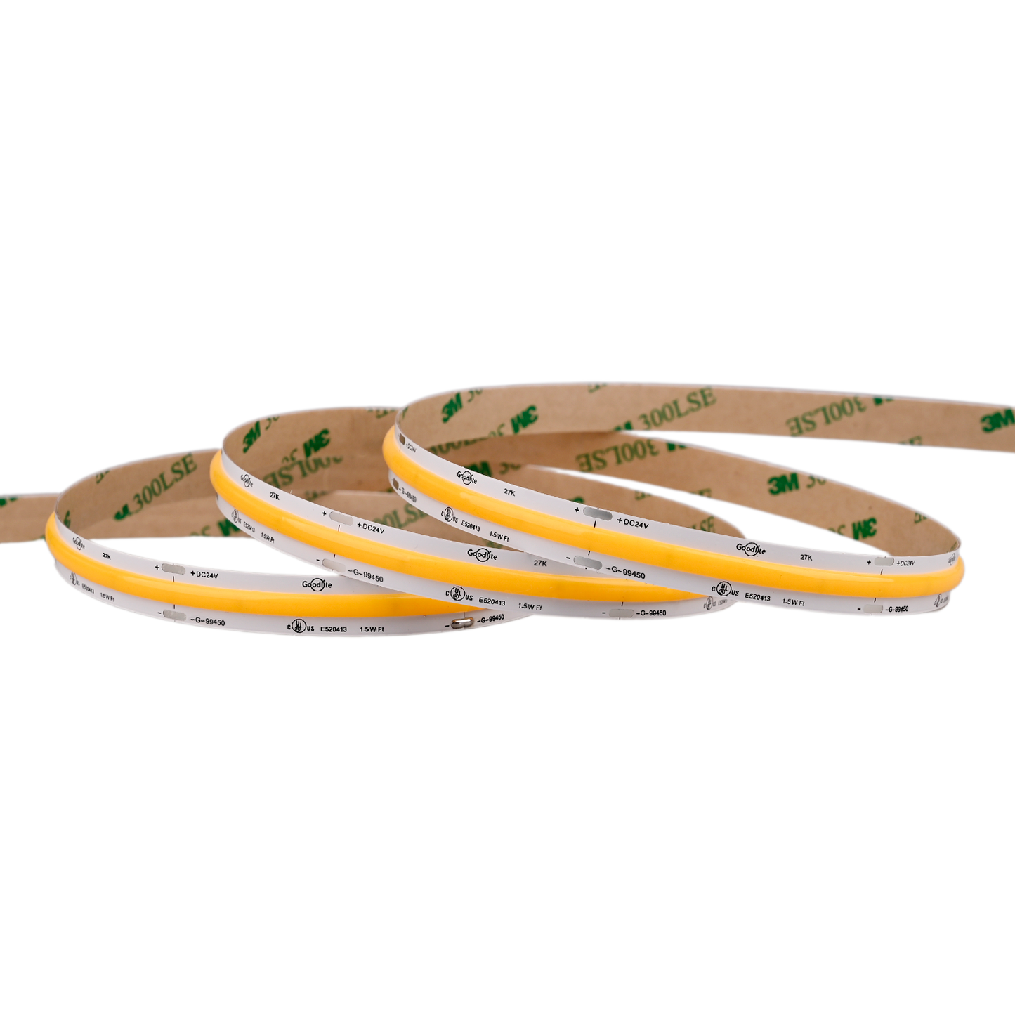 1.5W 24V COB Tape Light 2700k