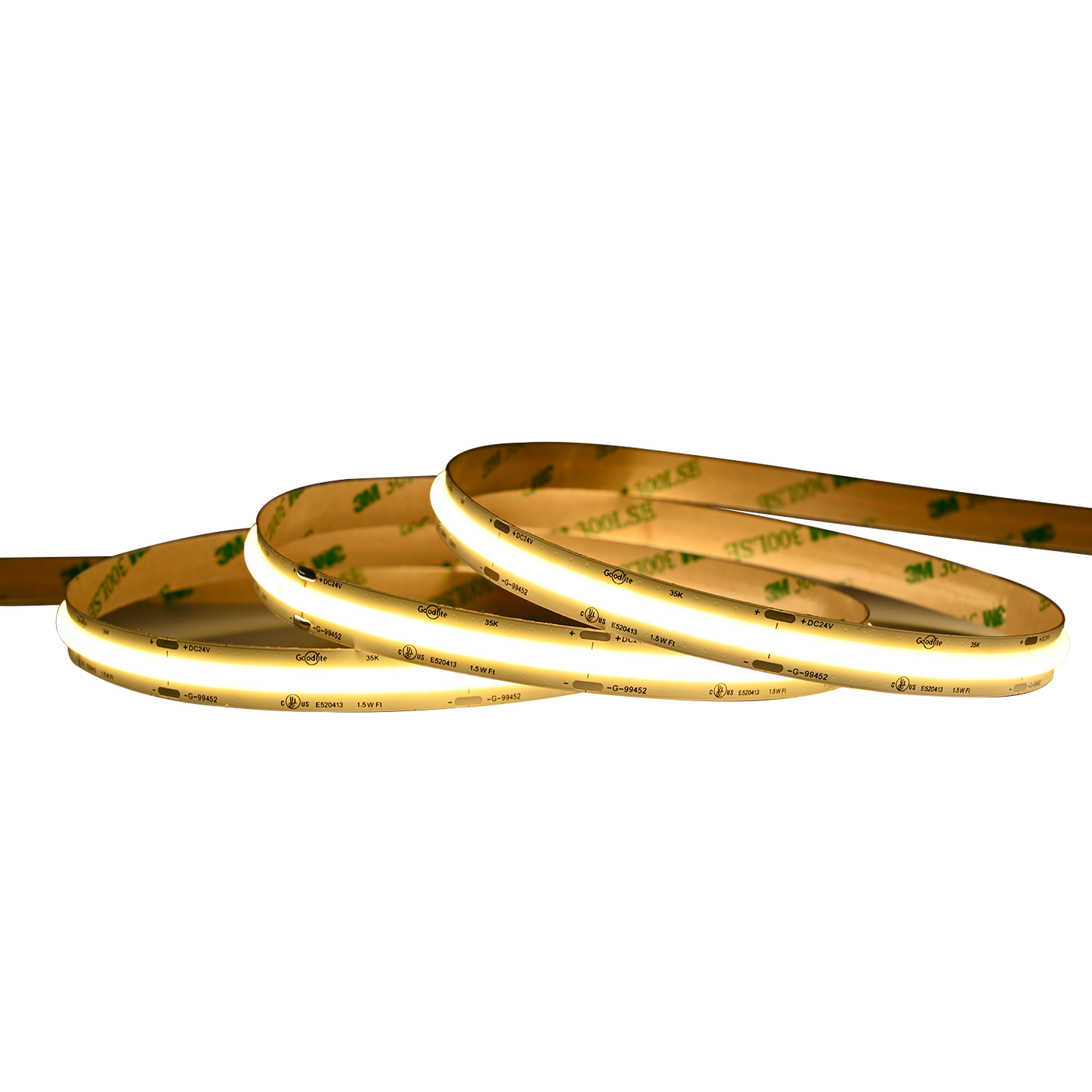 1.5W 24V COB Tape Light 3500k
