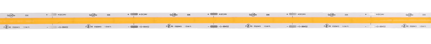 1.5W 24V COB Tape Light 3500k