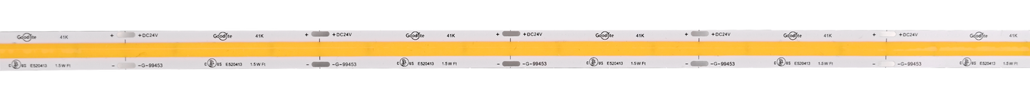 1.5W 24V COB Tape Light 4100k