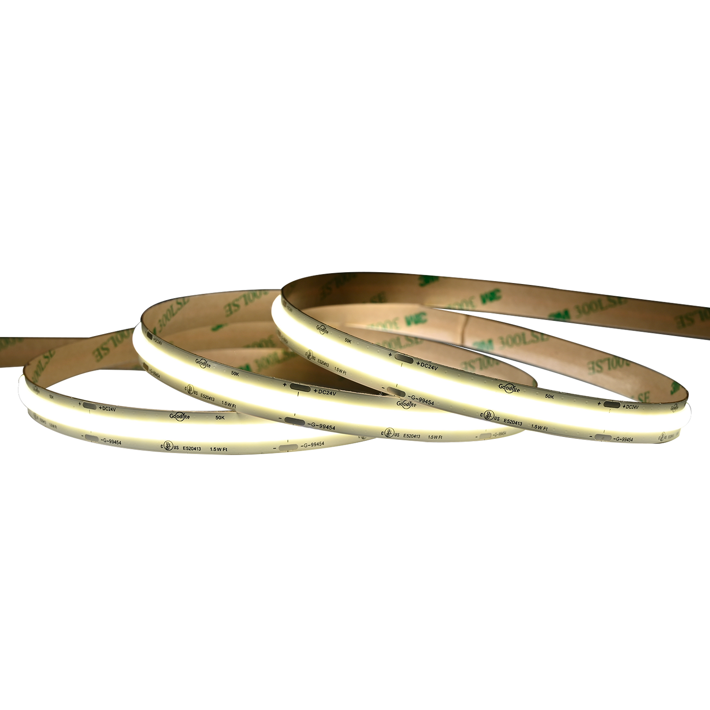 1.5W 24V COB Tape Light 5000k