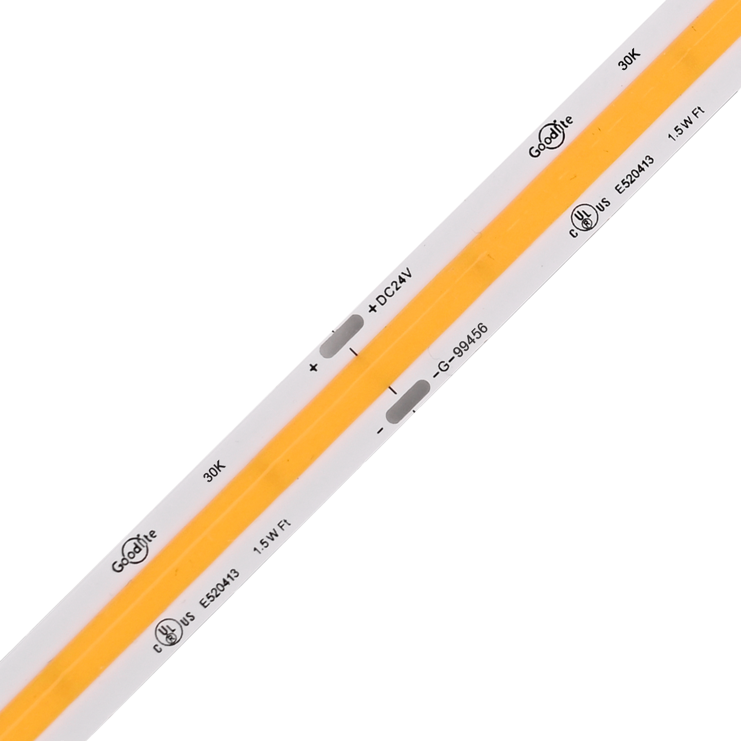1.5W 24V COB Tape Light 100ft 3000k