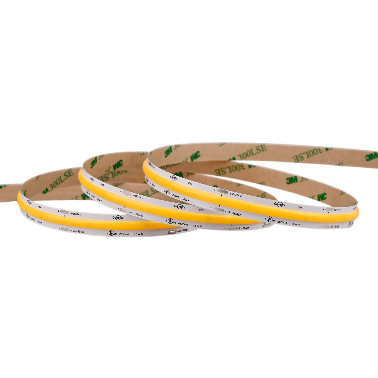 1.5W 24V COB Tape Light 100ft 3500k