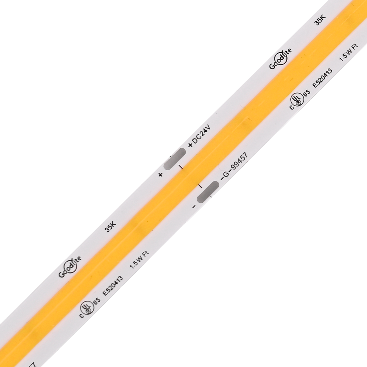 1.5W 24V COB Tape Light 100ft 3500k