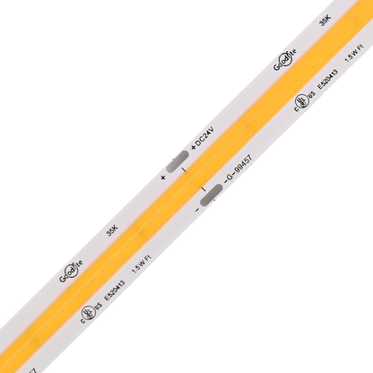 1.5W 24V COB Tape Light 100ft 3500k