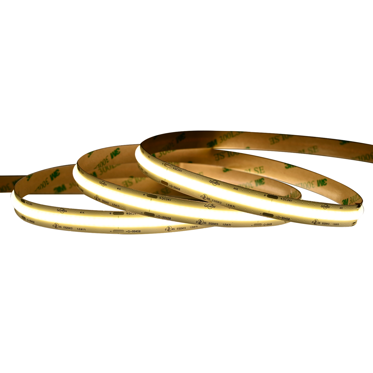 1.5W 24V COB Tape Light 100ft 4100k