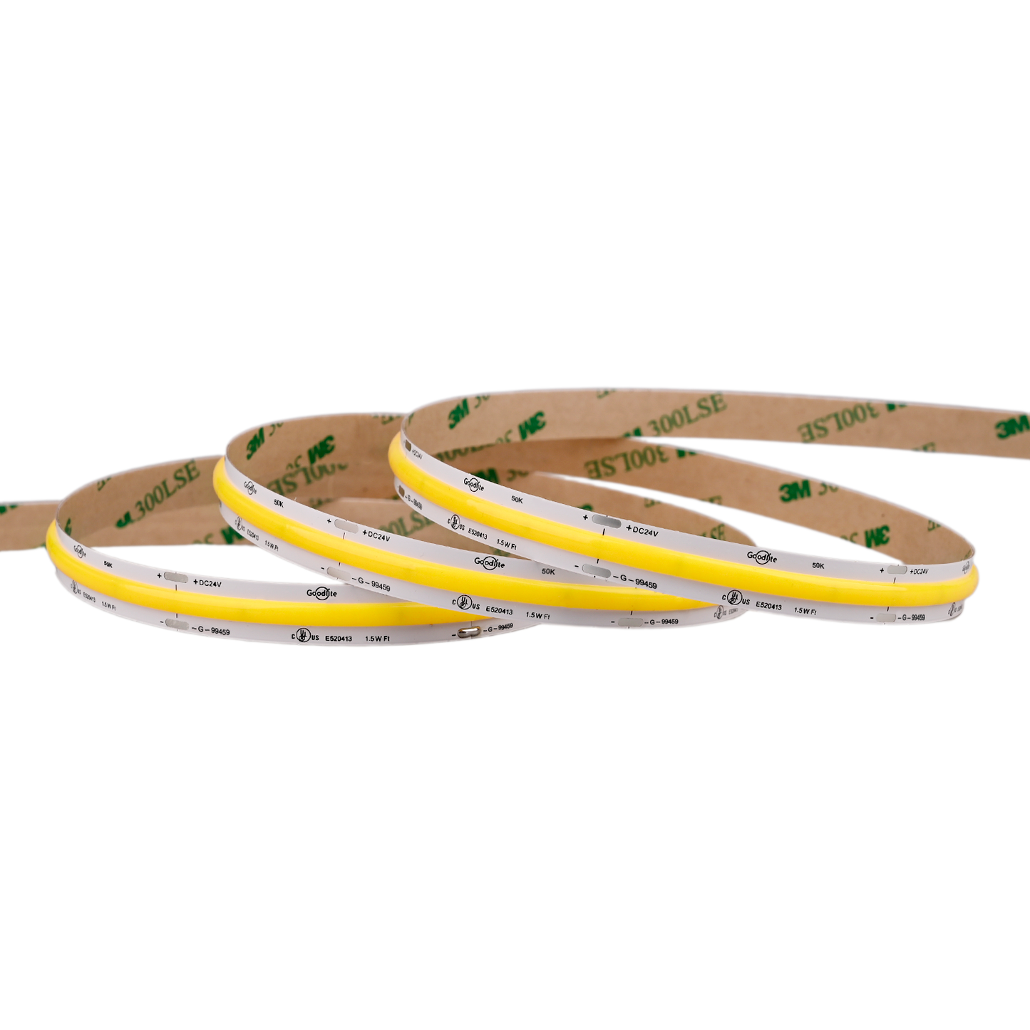 1.5W 24V COB Tape Light 100ft 5000k
