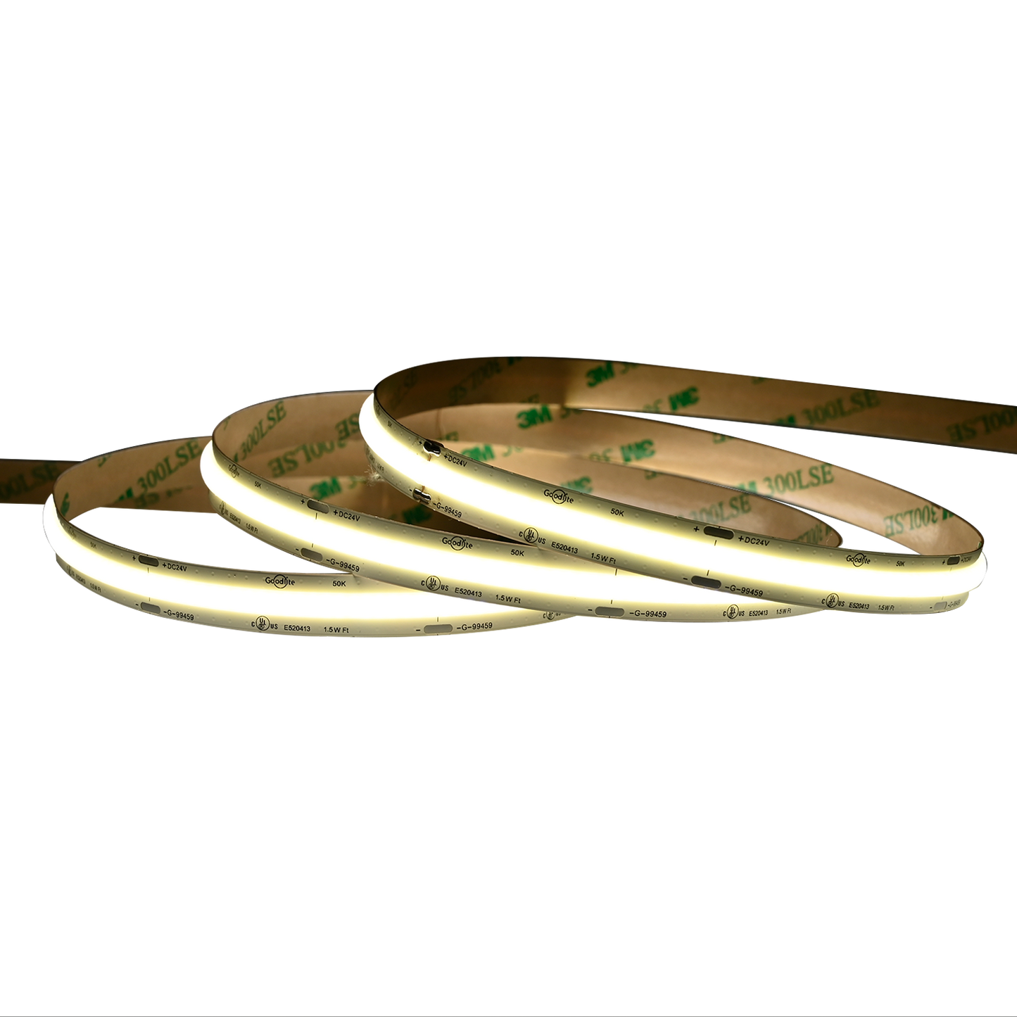 1.5W 24V COB Tape Light 100ft 5000k