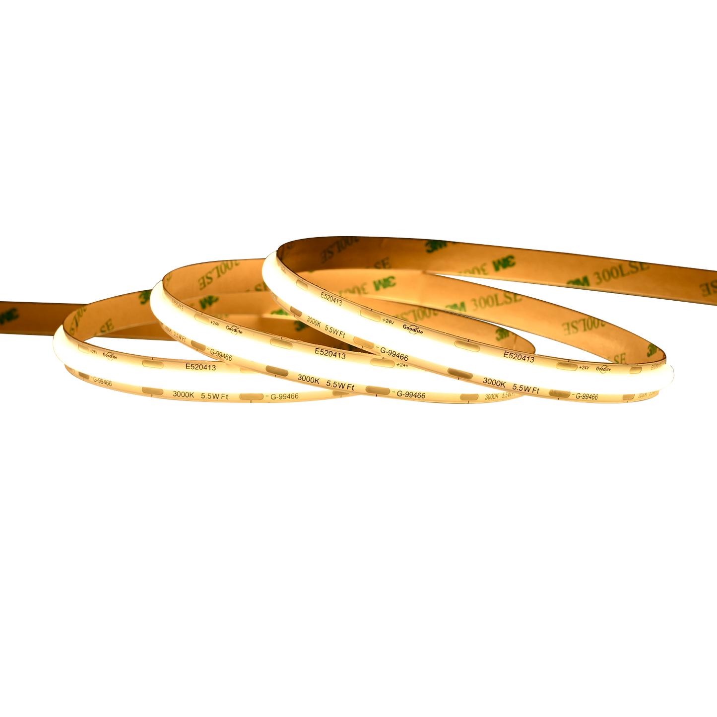 5.5W 24V SOB Tape Light 100ft 3000k