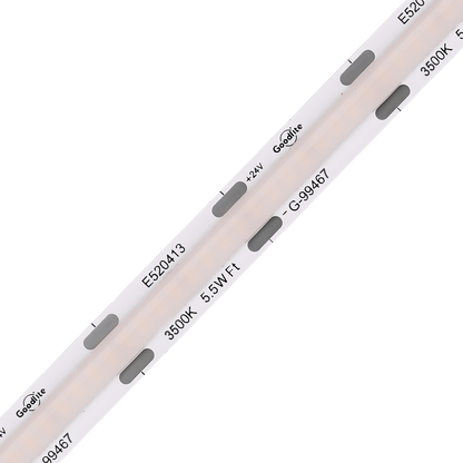 5.5W 24V SOB Tape Light 100ft 3500k