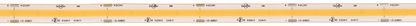 5.5W 24V IP65 Wet Rated COB Tape Light 3000k