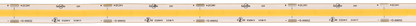 5.5W 24V IP65 Wet Rated COB Tape Light 3500k
