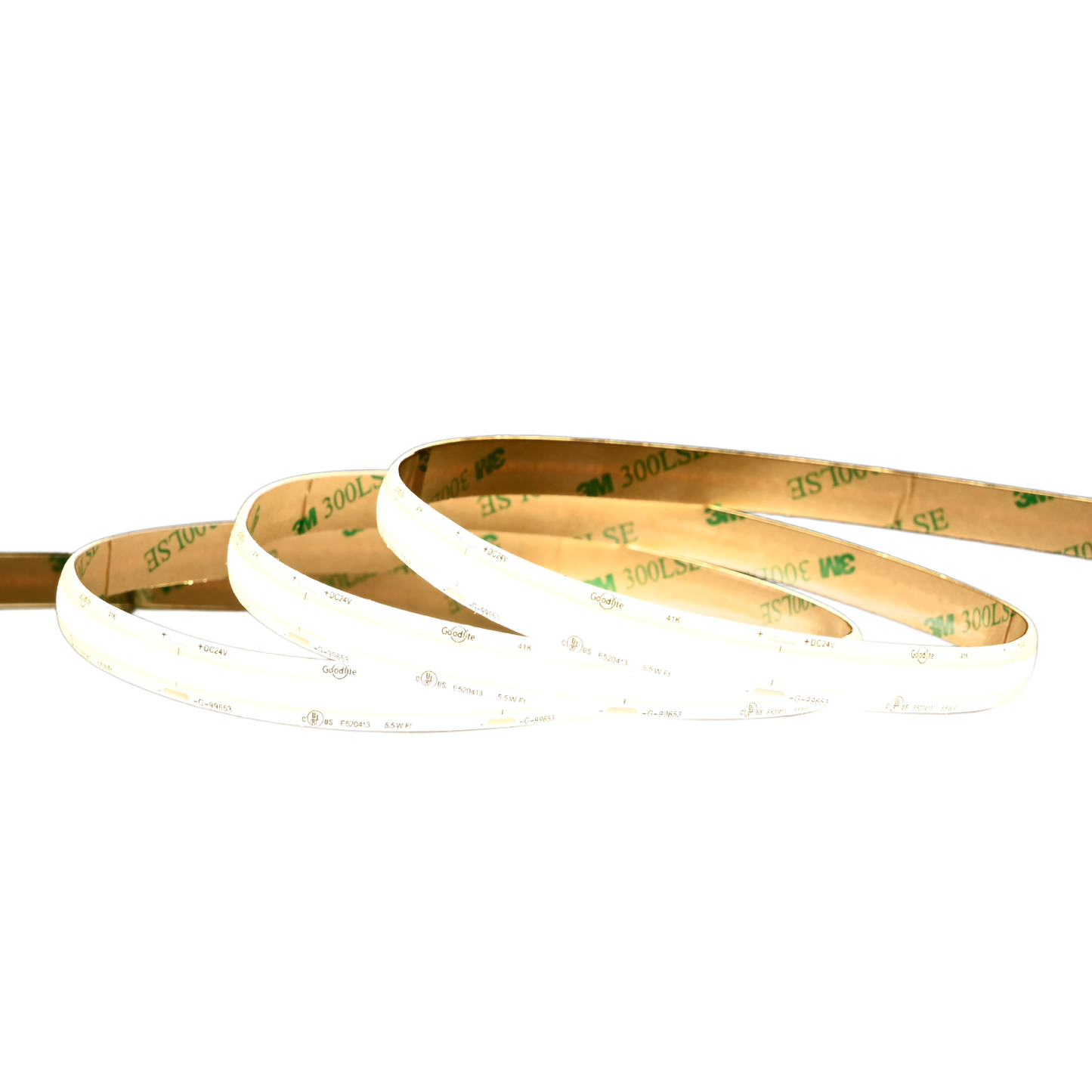 5.5W 24V IP65 Wet Rated COB Tape Light 4100k