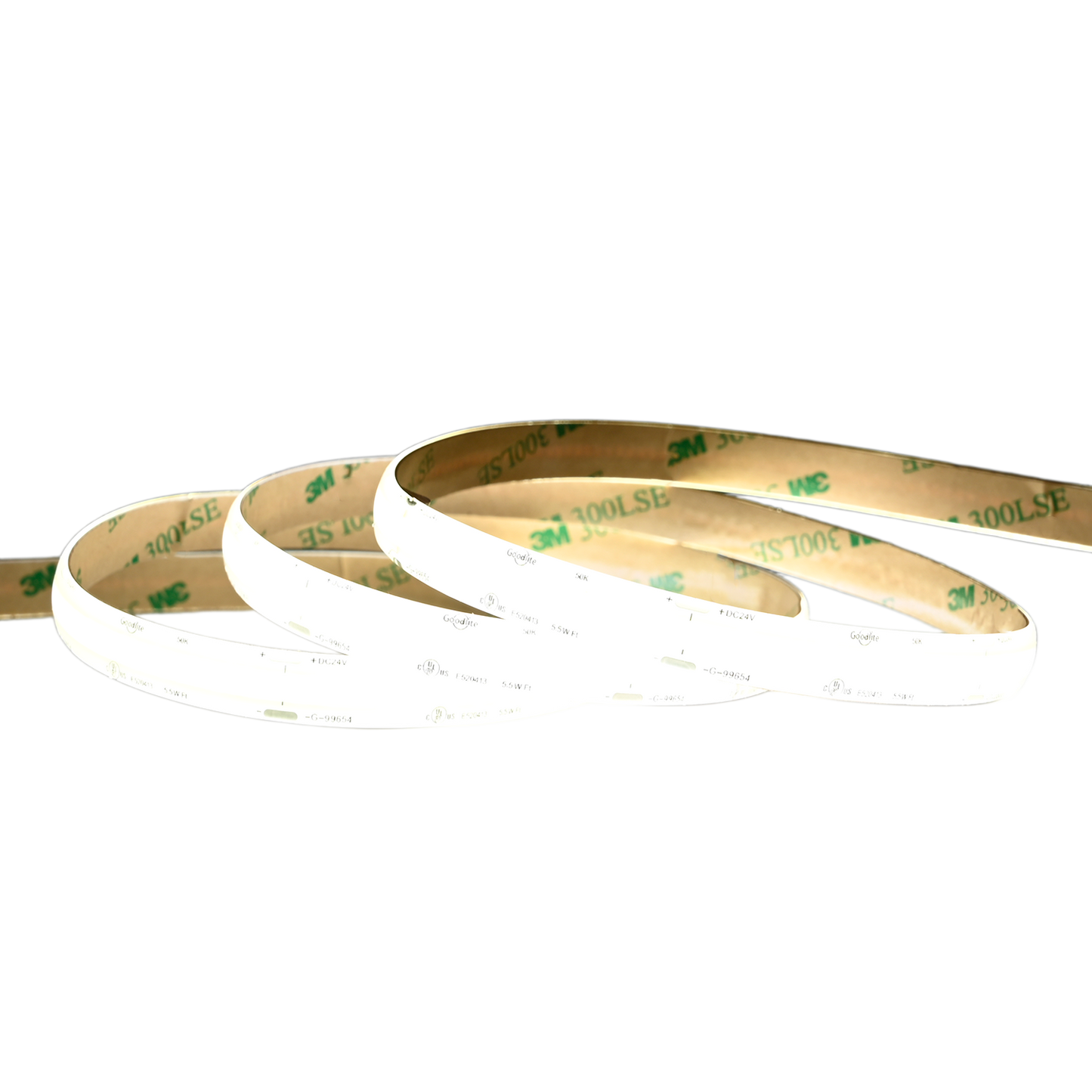 5.5W 24V IP65 Wet Rated COB Tape Light 5000k