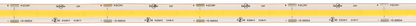 5.5W 24V IP65 Wet Rated COB Tape Light 5000k