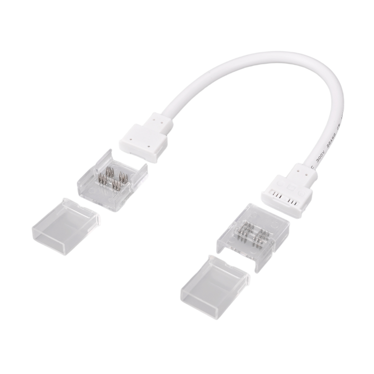 IP68 RGBWW 6" Clear Jumper Connector 5PK