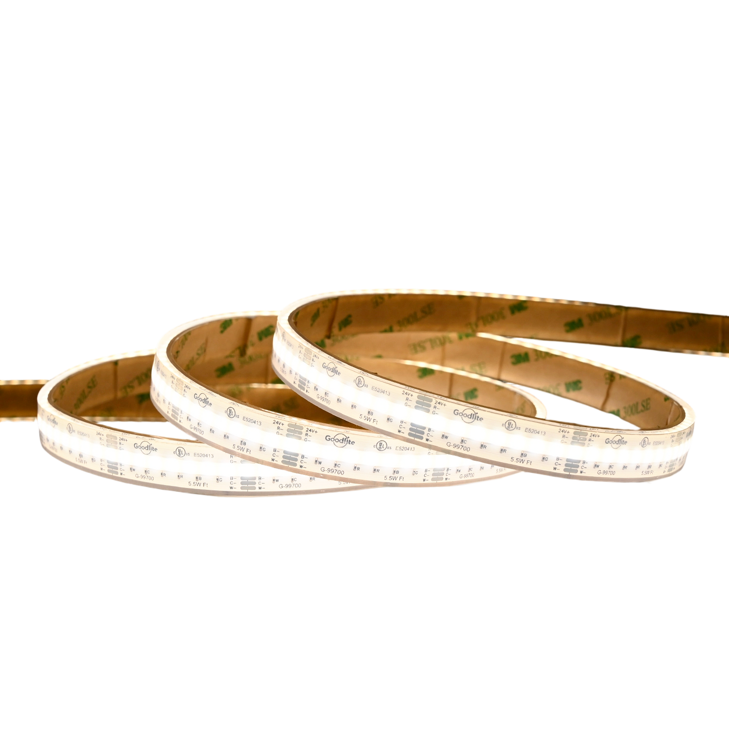 5.5W IP68 24v Wet Rated COB RGBWW Tape