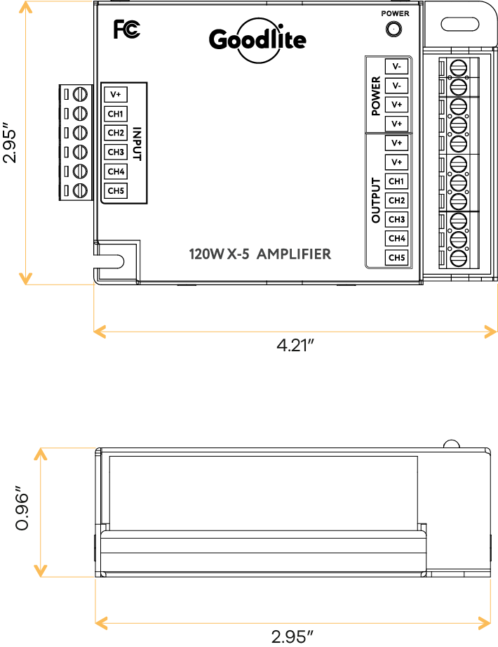 Amplifier (5-X 120W)
