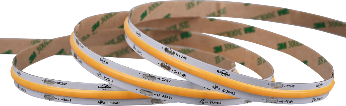 5.5W 24V COB Tape Light 100ft 3000k